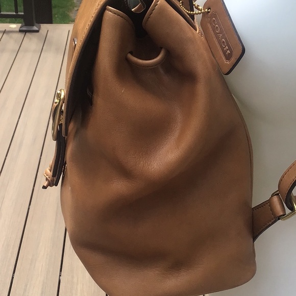 Vintage Coach Legacy Leather Drawstring Backpack - Picture 2 of 10